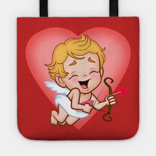 cupid's here to save the day Tote