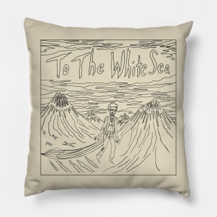 To the White Sea - Artwork (Black) Pillow