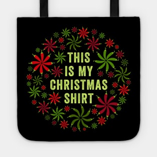 Red and Green Chiles Christmas Tote