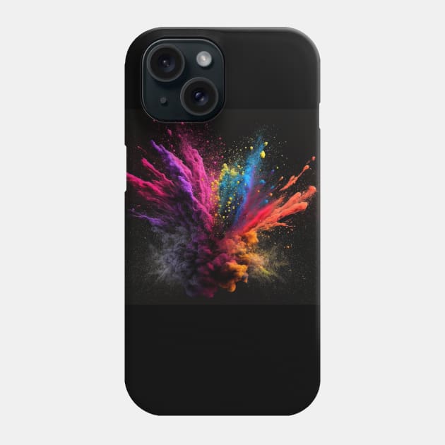 A slash of colour powder Phone Case by Duke's