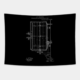 Apparatus for the Manufacture of Beer Vintage Patent Hand Drawing Tapestry