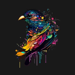 Colorful Abstract Bird T-Shirt