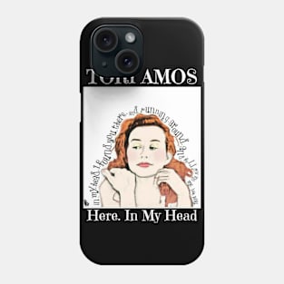 Here. In My Head (black) Phone Case