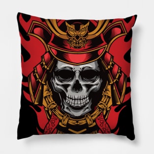 Samurai Skull Pillow