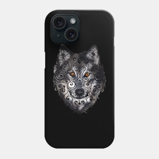 Swirly Wolf Phone Case