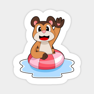 Meerkat Swimming Lifebuoy Magnet