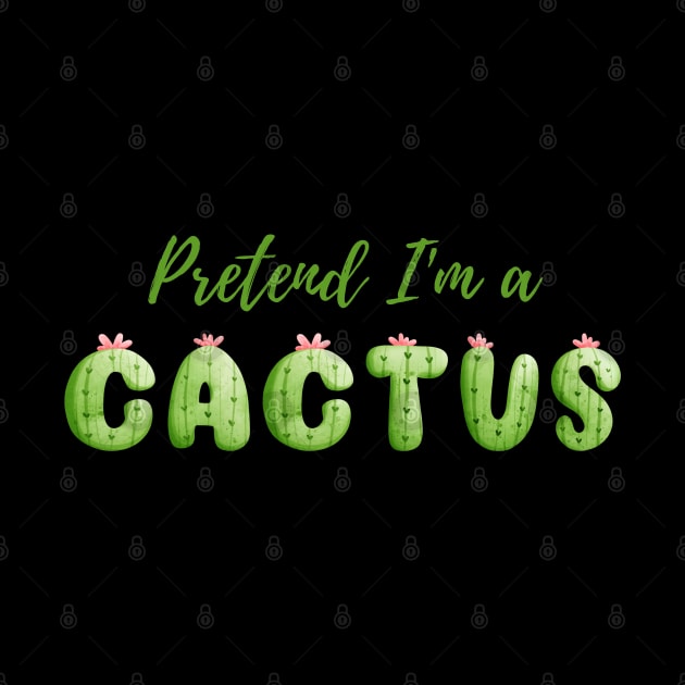 Pretend I'm a Cactus - Cheap Simple Easy Lazy Halloween Costume by Enriched by Art