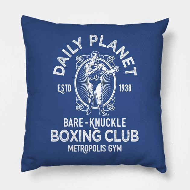 Bare-knuckle boxing is super! 2.0 Pillow by ROBZILLA