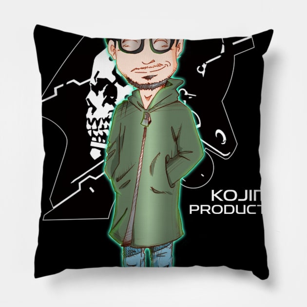 Hideo Kojima Pillow by MorenoArtwork