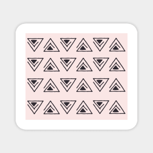 Blush abstract geo triangles Magnet