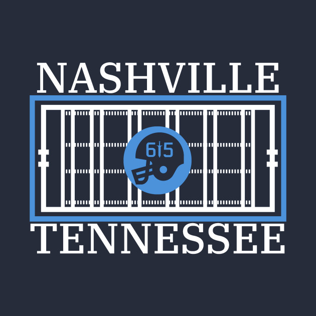 Nashville, TN Football by G-Squared Tees