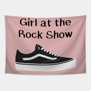 Girl at the rock show Tapestry