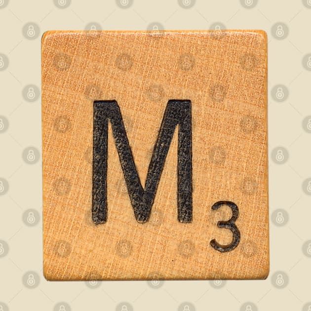 Scrabble Tile 'M' by RandomGoodness