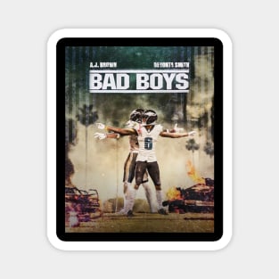 AJ Brown & DeVonta Smith Bad Boys T-Shirt – Philadelphia Eagles Fan Tee Magnet
