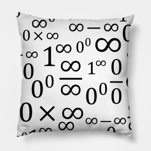 Indeterminate Forms Pattern (Black) Pillow