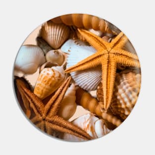 Summer Nature Beach Seashells Pin