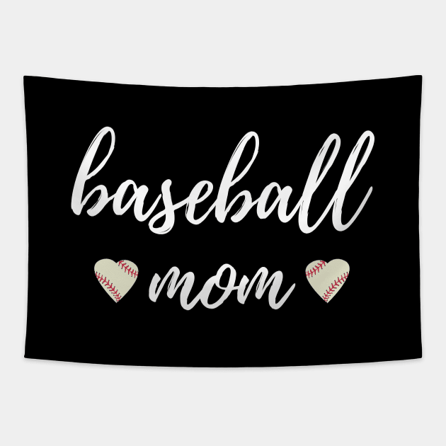 Baseball Mom, A Loving Mother Who Likes Baseball Tapestry by sarsia