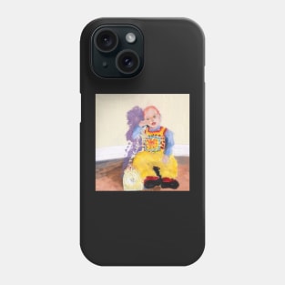 toddler on the phone Phone Case