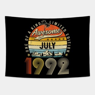 Awesome Since July 1992 Vintage 31st Birthday Tapestry