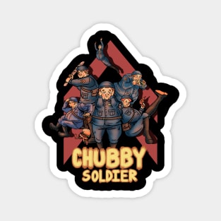 Chubby soldier Magnet