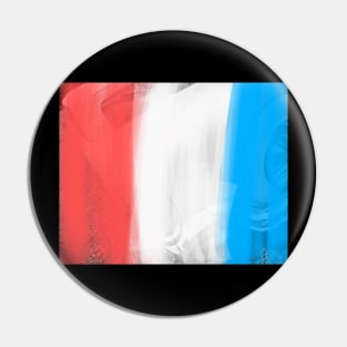 red, white and blue Pin