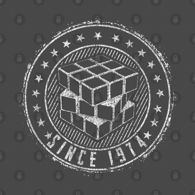 Since 1974 Vintage - Rubik's Cube Inspired Design for people who know How to Solve a Rubik's Cube by Cool Cube Merch