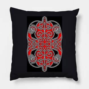 gorga batak ethnic culture Pillow