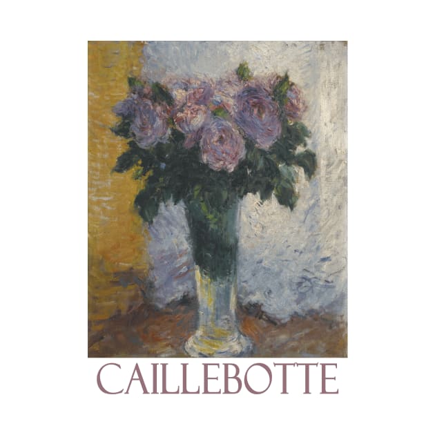 Roses in a Vase (1883) by Gustave Caillebotte by Naves