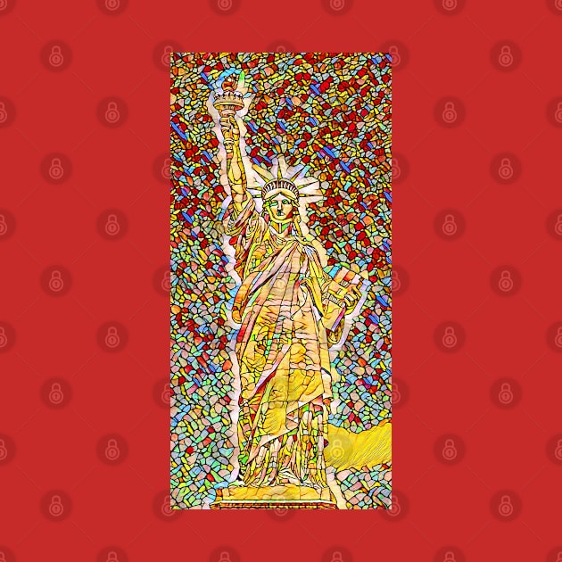 Statue of Liberty Stained Glass by danieljanda