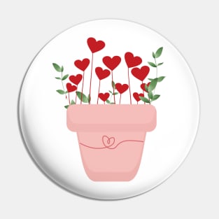 heart plant pot for lovers Pin