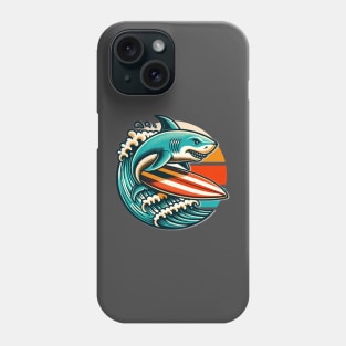 Surfing Shark Phone Case