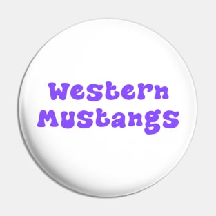 Western Mustangs Pin