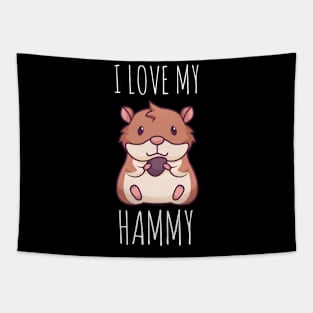 I love my Hammy Cute Hamster Pet Tapestry