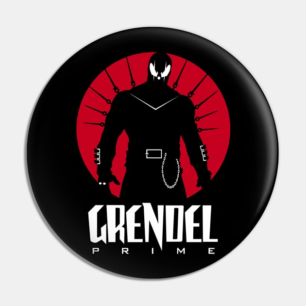 GRENDEL PRIME - circle Pin by ROBZILLA