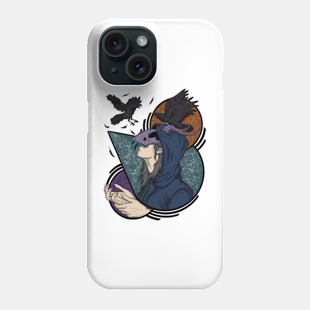 witch and crows Phone Case by sample the dragon