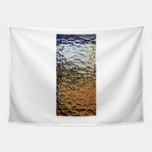 Orange y Blue Waves Tapestry