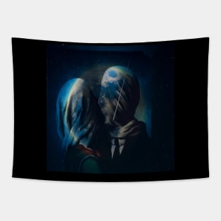 Magritte lover Tapestry