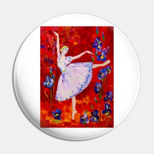 Waltz of the Flowers. Irises Pin