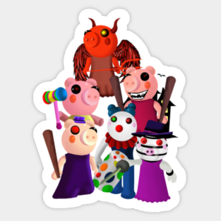 Piggy Roblox Kids Stickers Teepublic - itsfunneh roblox piggy chapter 11