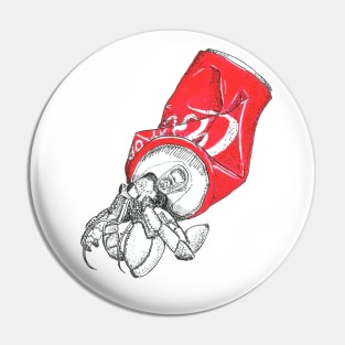 Hermite-Crab cola Pin