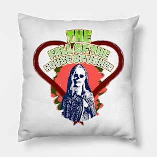 The Fall of the House of Usher Carla Gugino skull mask Pillow