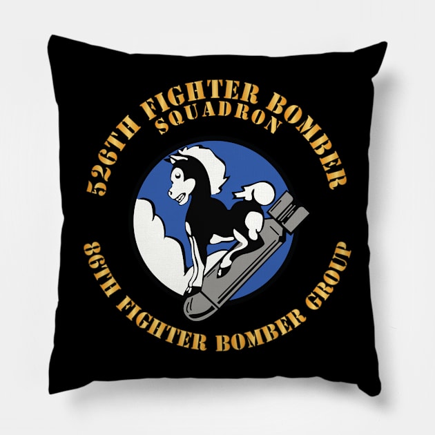 526th Fighter Bomber Sqdrn 86th Fighter Bomber Group X 300 Pillow by twix123844