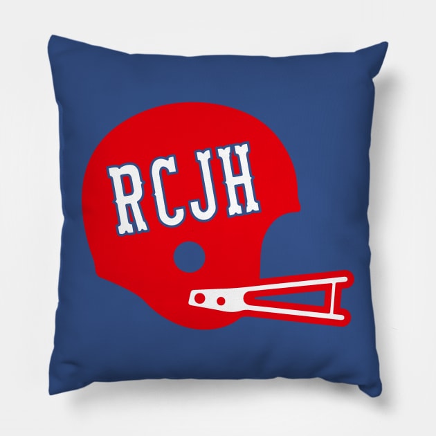 Kansas RCJH Football Helmet Pillow by Fountain City Designs KC