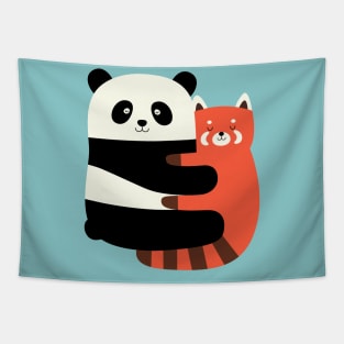 Panda Hugs Tapestry