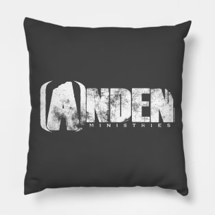 Anden Ministries White Ink Distressed Pillow