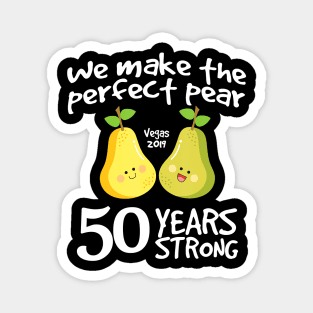 Perfect Pear For Matching Couple 50th Anniversary Gift Idea Magnet