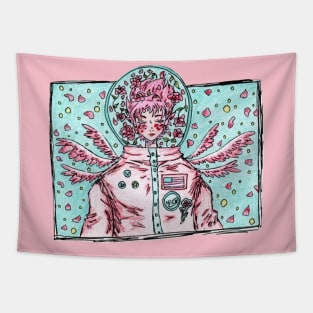 Pastel Astronaut Tapestry