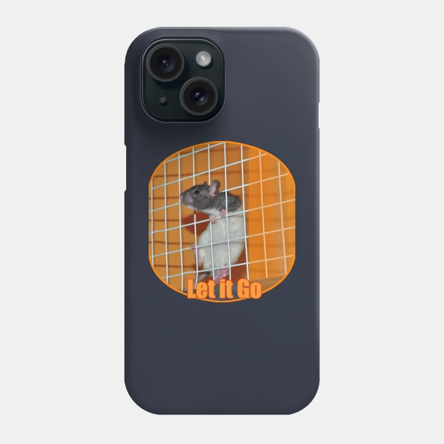 Caged animals Freedom Rat Phone Case by Lebihanto