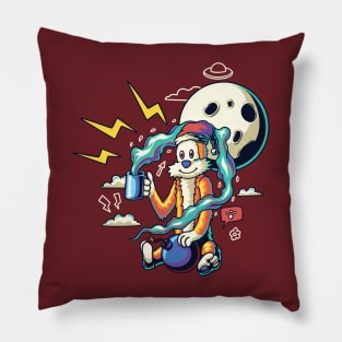 Hobbes electric bomber Pillow