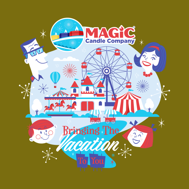 Retro Magic Candle Company Logo by MagicCandleCompany